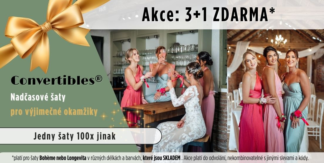 Šaty na svatbu, pro družičky, svatební hosty, na plesy i na běžné nošení